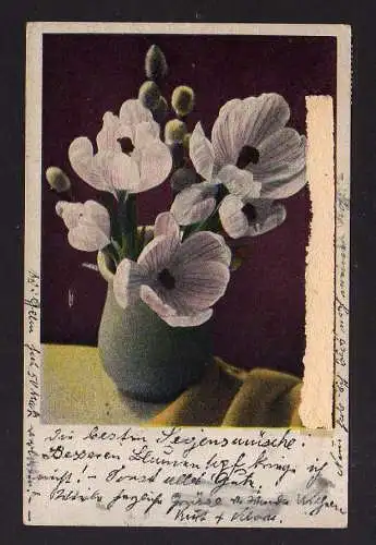 h1085 Postkarte Handstempel Bezirk 20 Magdeburg 6.7.48 abgedeckt