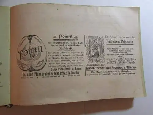 Exportbier Brauerei Reichelbräu A.-G. Kulmbach Postkarten Album 1900 Jugendstil