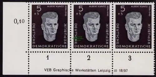 DDR DV 3757 635 ** Nationale Gedenkstätten  1958