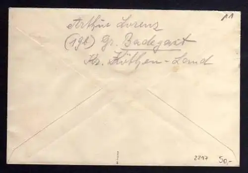 h2217 Handstempel Bezirk 2° Köthen 6 Pfg., + zehnfach gepr. Dr. Kalb BPP Stephan