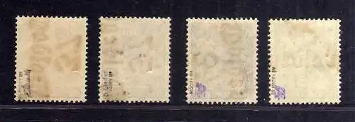 h2617 Handstempel Bezirk 37 Woldegk 4 Werte 12 24 postfrisch ** gepr. BPP 10 20