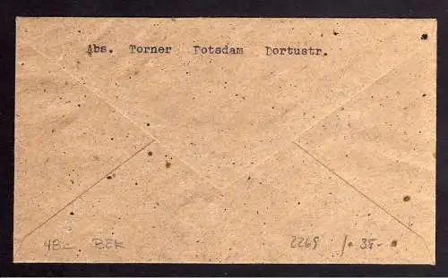 h2269 Handstempel Bezirk 36 Fürstenwalde Potsdam 3.7.48