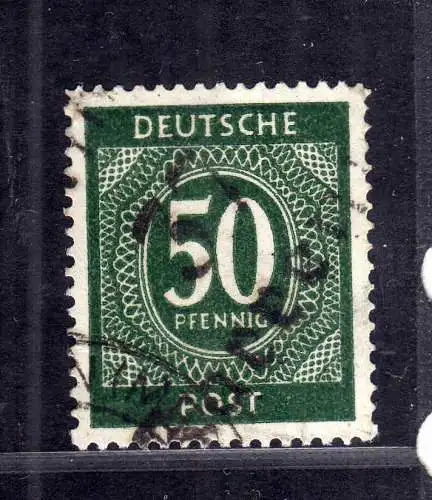 h2625 Handstempel Bezirk 37 Zarrentin Ziffer 50 gestempelt gepr. BPP