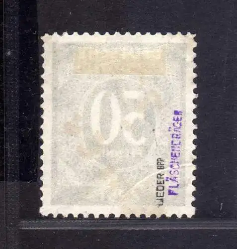 h2625 Handstempel Bezirk 37 Zarrentin Ziffer 50 gestempelt gepr. BPP