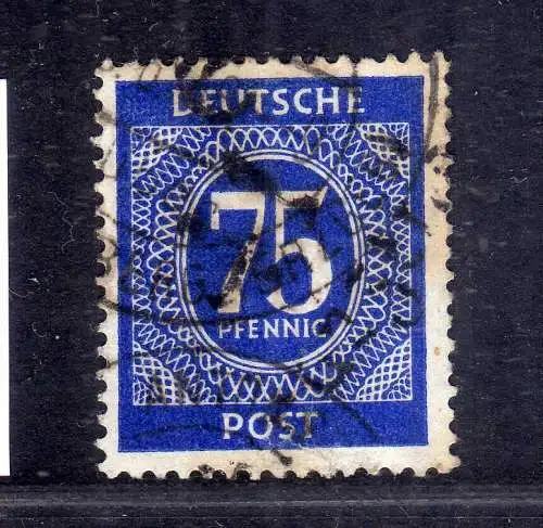 h3099 Handstempel Bezirk 41 Schwarzenberg Ziffer 75 gestempelt gepr. BPP