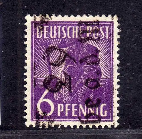 h2397 Handstempel Bezirk 29 10 Calbe 6 Pfg. * geprüft