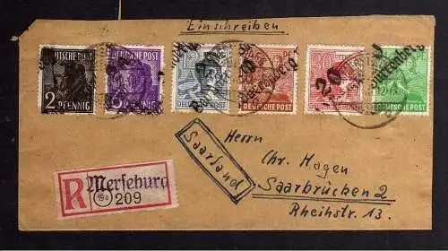 h2855 Handstempel Bezirk 20 Bad Dürrenberg gepr. BPP Sowjetische Zensur 6333 Aus