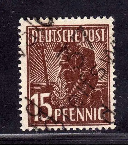 h2433 Handstempel Bezirk 37 29b Greifswald 15 Pfennig ** gepr. Fullgraf BPP  171