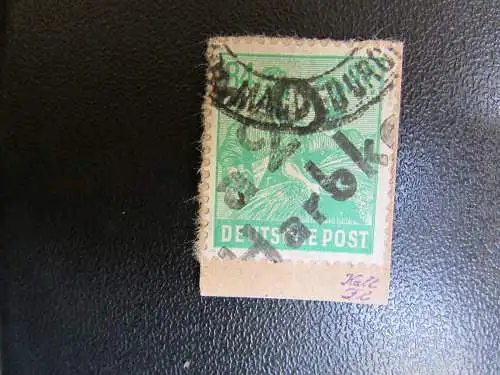 h2405b Handstempel Bezirk 29 22 Harbke 84 Pfg. 181 PKA geprüft Hallensia