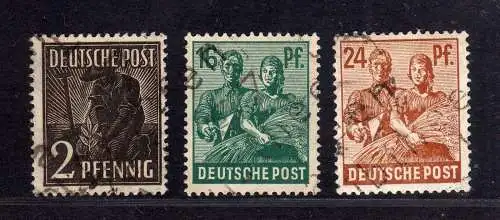 h2477 Handstempel Bezirk 37 47b Lübtheen 24 Pfennig * gepr. BPP + 2, 16 Pfennig