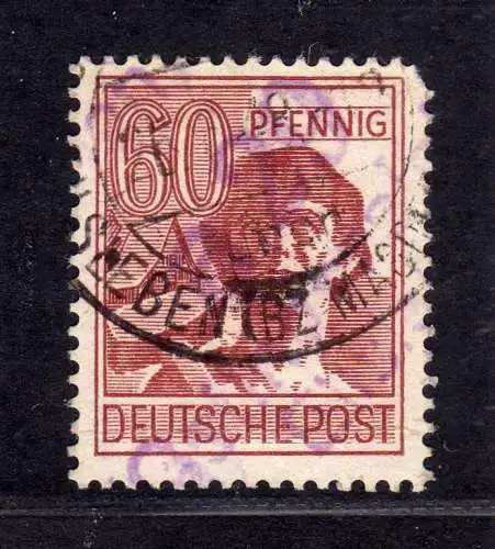 h3291 SBZ Bezirkshandstempel Bezirk 29 Ostingersleben 60 Pfg. gestempelt g BPP