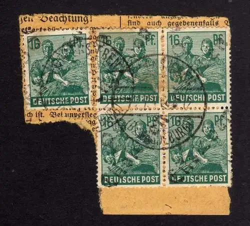 h3180 SBZ Bezirkshandstempel Bezirk 29 Eilsleben 5x16 PKA gepr. BPP