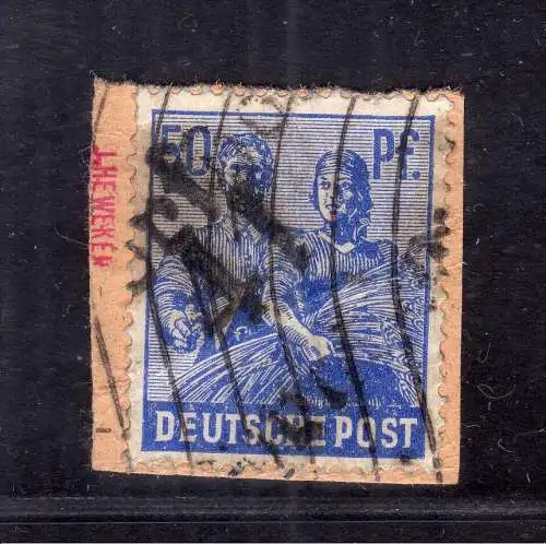 h3115 Handstempel Bezirk 41 Gornsdorf 50 178 PKA gepr. BPP