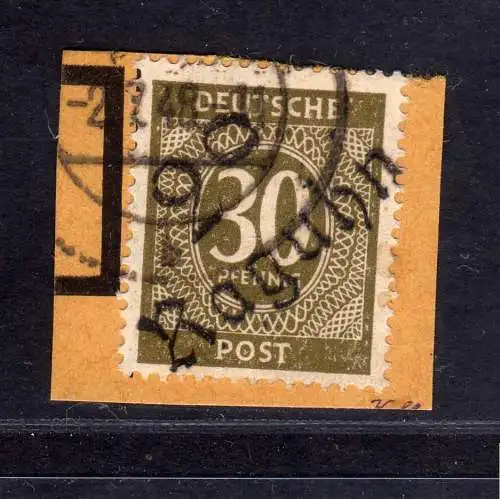 h3177 SBZ Bezirkshandstempel Bezirk 2° Raguhn Ziffer 30 PKA gepr. BPP