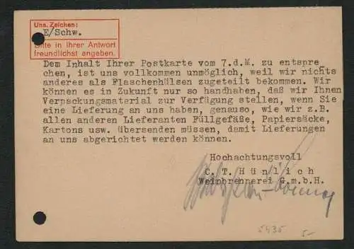 h5435 SBZ Währungsreform 1948 Postkarte Wilthen z Oberlausitz Gebühr bezahlt