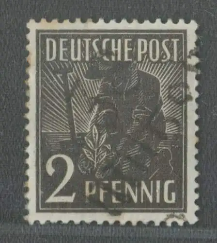 h5049 SBZ Bezirkshandstempel Bezirk 38 Miltzow 2 Pfg. 166 * gepr. BPP