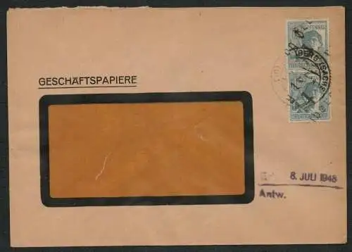 h5168 SBZ Handstempel Bezirk 14 Brief Freiberg Geschäftspapiere