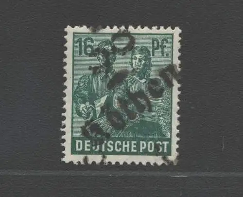 h4875 SBZ Bezirkshandstempel Bezirk 2° Köthen 1 16 Pfg. 172 ** gepr. Kalb BPP