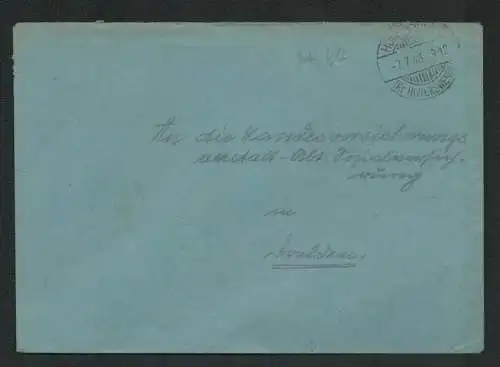 h5245 SBZ Währungsreform 1948 Brief Gebühr bezahlt Hohenbocka Kr. Hoyerswerda