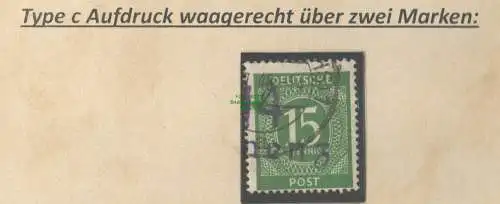 h5663 SBZ Handstempel Bezirk 14 geprüft BPP Zi. 15 II Kamenz Type c violett gest