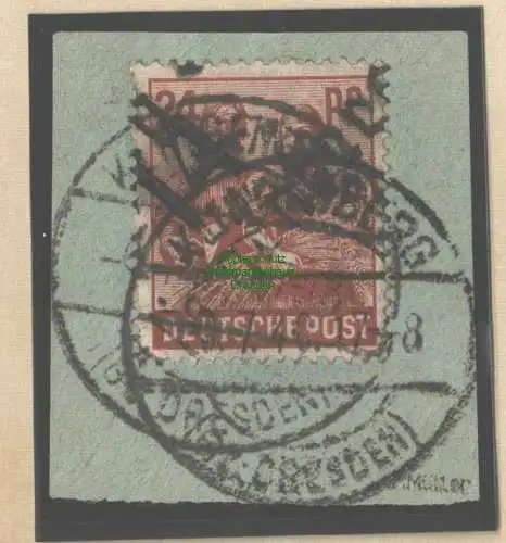 h5670 SBZ Handstempel Bezirk 14 geprüft BPP 24 Pfg. Klingenberg gestempelt Bfst.