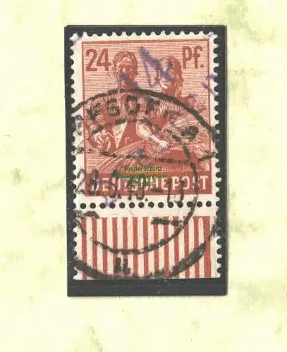 h5794 SBZ Handstempel Bezirk 14 Dresden 50 violett 24 Pfg. gestempelt gepr. BPP