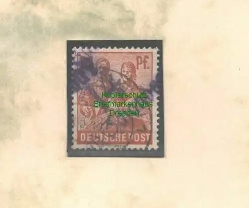 h5731 SBZ Handstempel Bezirk 14 geprüft BPP 24 Pfg. Bad Schandau violett gest.