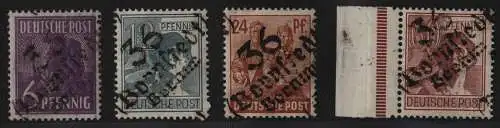 h6244 SBZ Handstempel Bezirk 36 Bornstedt Bornim 4 Werte postfrisch ** gepr. BPP