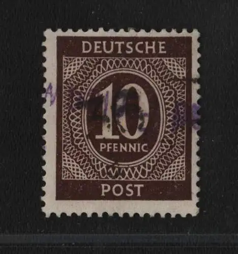 h6377 SBZ Handstempel Bezirk 36 Freienwalde Oder Ziffer 10 gestempelt gepr. BPP