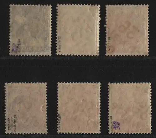 h6335 SBZ Handstempel Bezirk 36 Eichwalde c 6 Werte ** postfrisch gepr. BPP