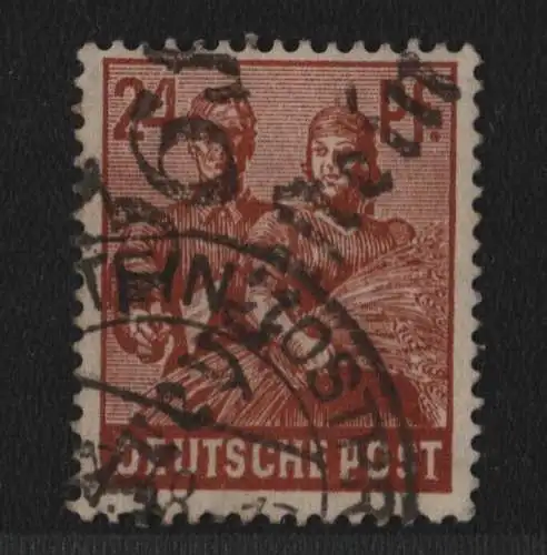 h6381 SBZ Handstempel Bezirk 36 Freyenstein 24 Pfg. gestempelt gepr. BPP