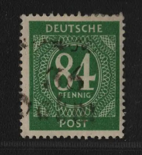 h6317 SBZ Handstempel Bezirk 36 Dahme Ziffer 84 * Type b gepr. BPP