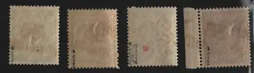 h6375 SBZ Handstempel Bezirk 36 Freienwalde Oder 4 Werte postfrisch ** gepr. BPP