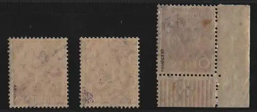 h6372 SBZ Handstempel Bezirk 36 Fredersdorf 3 Werte postfrisch ** gepr. BPP