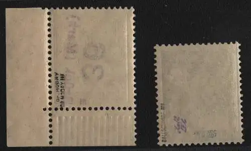 h6287 SBZ Handstempel Bezirk 36 Brück Mark a 2 Werte ** postfrisch gepr. BPP