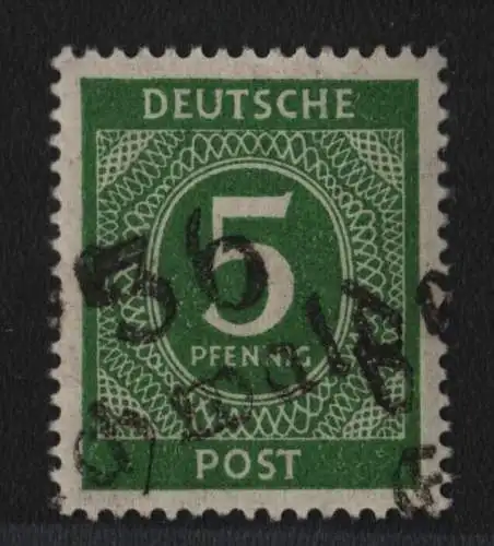 h6332 SBZ Handstempel Bezirk 36 Eichwalde b Typ a Ziffer 5 ** postfr. gepr. BPP