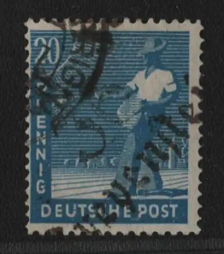 h6382 SBZ Handstempel Bezirk 36 Freyenstein 20 Pfg. gestempelt gepr. BPP