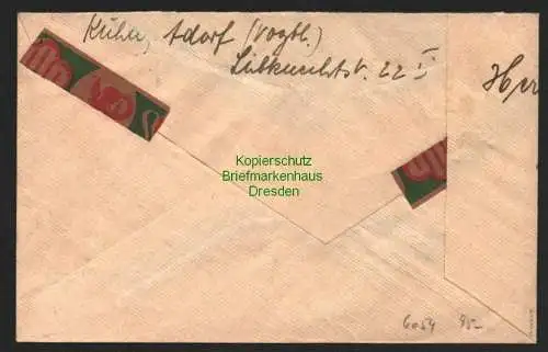 h6054 SBZ Handstempel Bezirk 41 Adorf Brief 4.7.48 Stephan 24 III aX Bedarf