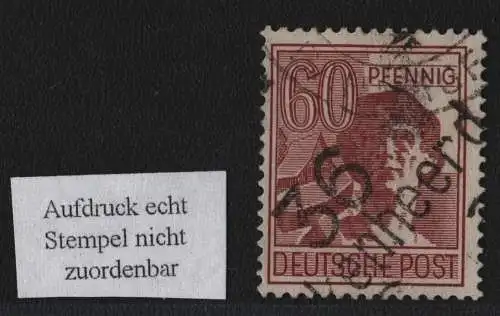 h6354 SBZ Handstempel Bezirk 36 Finkenheerd 60 Pfg. gestempelt Stempel nicht zuo