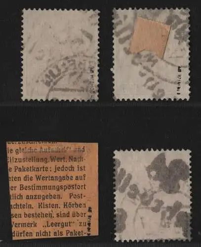 h6352 SBZ Handstempel Bezirk 36 Fehrbellin 4 Werte gestempelt PKA gepr. BPP