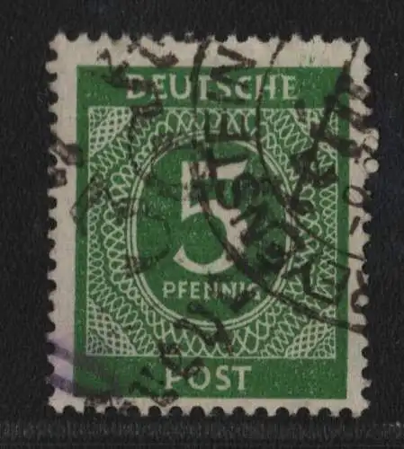 h6382 SBZ Handstempel Bezirk 36 Freyenstein Ziffer 5  gestempelt gepr. BPP