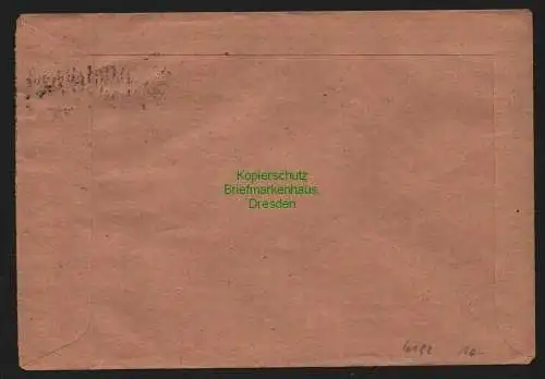 h6182 SBZ Handstempel Bezirk 27 Leipzig 2x 12 Pfg. 170 Brief 5.7.48