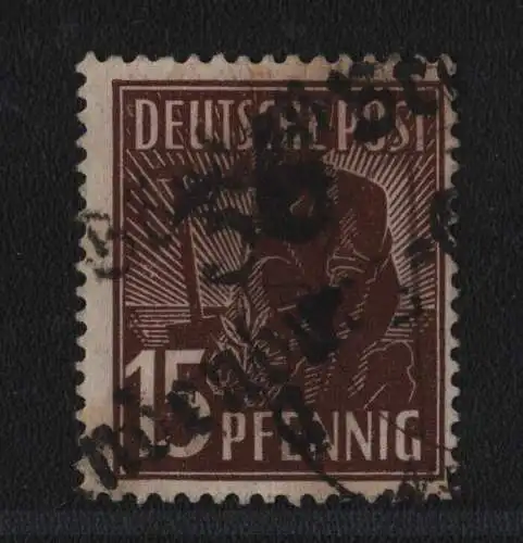 h6275 SBZ Handstempel Bezirk 36 Brandenburg Görden 15 Pfg. gestempelt gepr. BPP