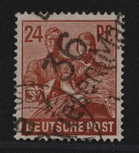 h6285 SBZ Handstempel Bezirk 36 Briesen Mark 24 Pfg. gestempelt gepr. BPP