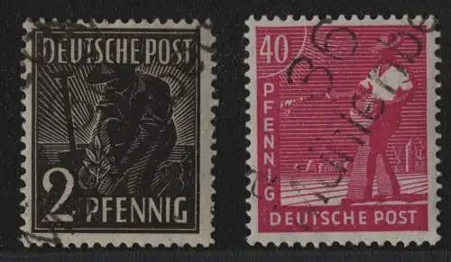 h6570 SBZ Handstempel Bezirk 36 Mühlenbeck 2, 40 Pfg. * gepr. BPP