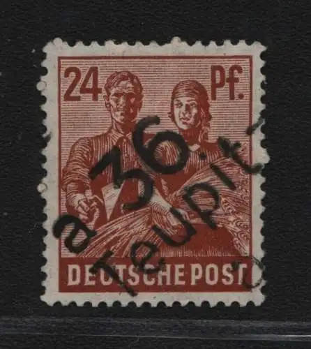 h6826 SBZ Handstempel Bezirk 36 Teupitz 24 Pfennig 174 * gepr. BPP