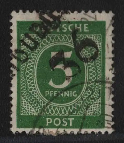 h6639 SBZ Handstempel Bezirk 36 Oranienburg Ziffer 5 gestempelt gepr. BPP