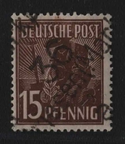 h6511 SBZ Handstempel Bezirk 36 Briesen Mark 15 Pfg. 171 * gepr. BPP