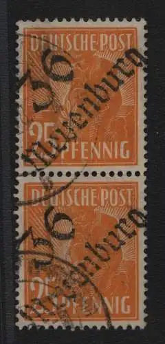 h6562 SBZ Handstempel Bezirk 36 Meyenburg 2x 25 Pfg. gestempelt gepr. BPP