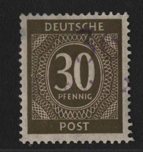 h6758 SBZ Handstempel Bezirk 36 Werder violett Ziffer 30 * gepr. BPP